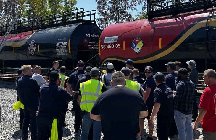 Local First Responders Train Aboard Norfolk Southern Safety Train